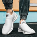Dames lichte slip-on sneakers met ademend mesh bovenwerk – Zwart