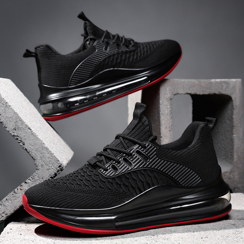 Dames stijlvolle sportsneakers met luchtkussenzool – Zwart
