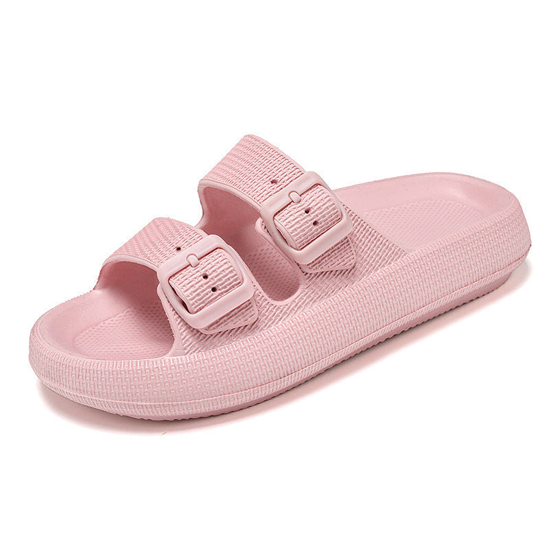 Dames comfortabele sandalen met gespsluiting – Zwart