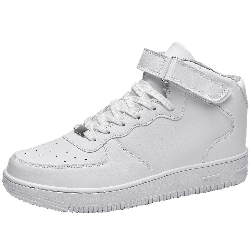 Dames stijlvolle hoge sneakers met klittenbandsluiting – Zwart