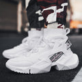 Dames hoge sneakers met ondersteunende zool – Zwart-wit