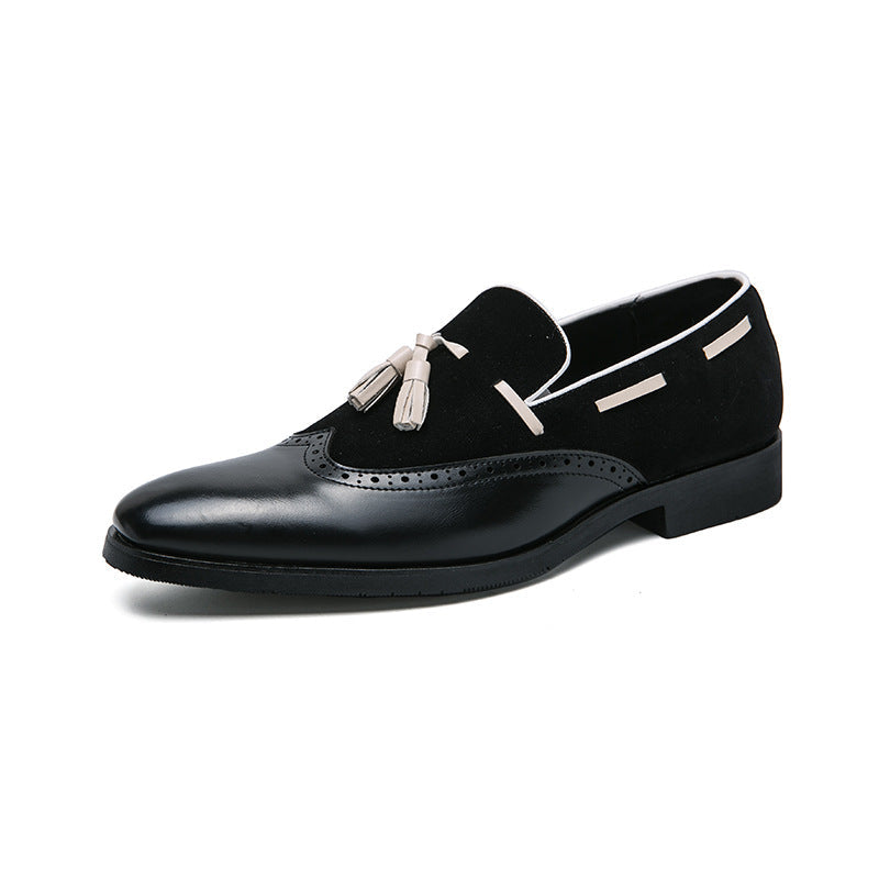 Dames modieuze mocassins met kwastdetails – Zwart