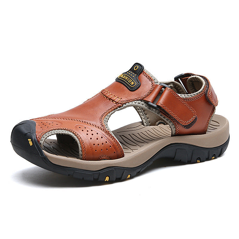 Dames stijlvolle sandalen met antislipzool en verstelbare banden – Donkerbruin