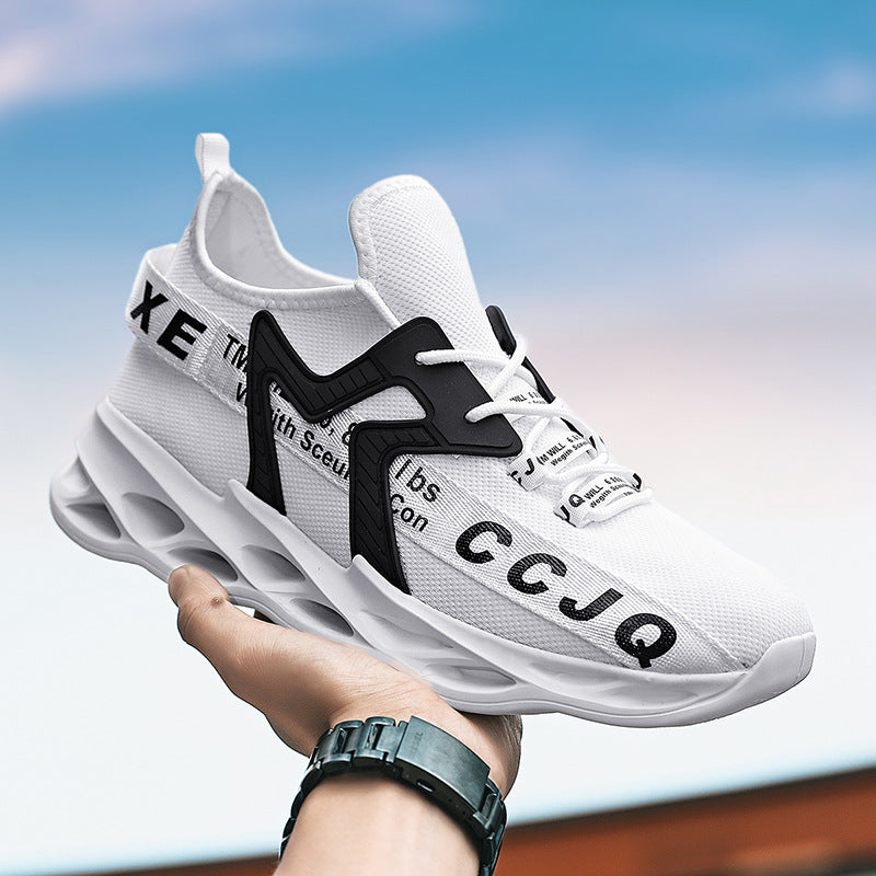 Dames performance sneakers met ademend mesh bovenwerk – Zwart