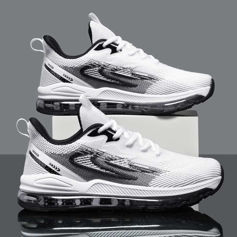 Dames performance sneakers met ademend mesh bovenwerk en dempende zool – Zwart-wit