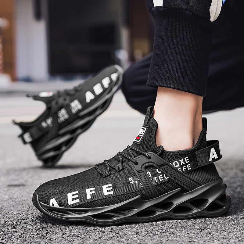 Dames sneakers met ademend bovenwerk en dempende zool – Geel