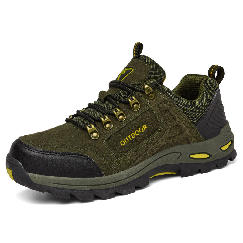 Dames robuuste outdoorsneakers met antislipzool – Khaki