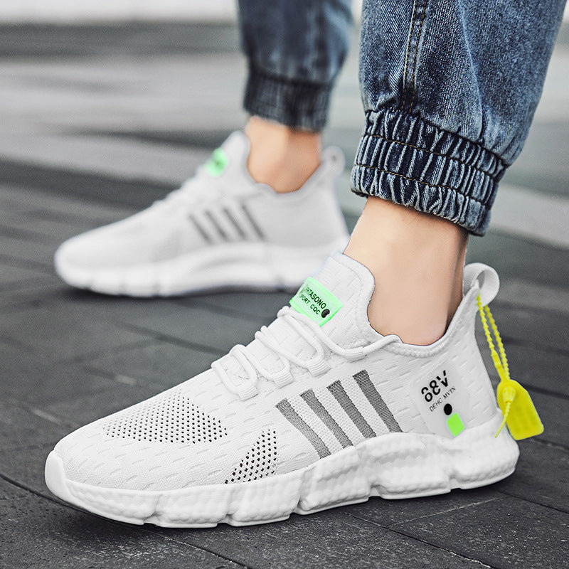 Dames lichte vrijetijdssneakers met flexibele zool – Waterblauw