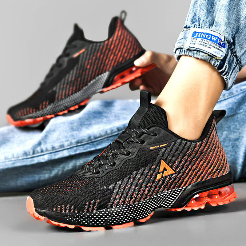 Dames sportieve sneakers met ademend mesh bovenwerk en dempende zool – Zwart