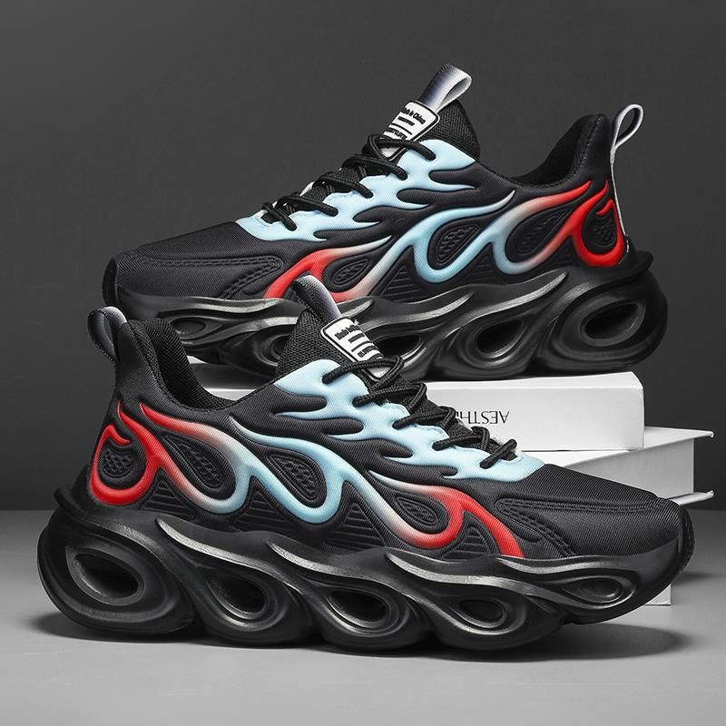 Dames sportieve sneakers met luchtkussenzool – Zwart