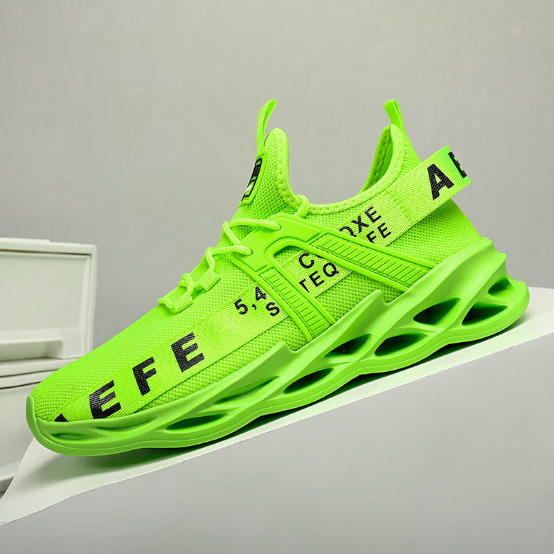 Dames sneakers met ademend bovenwerk en dempende zool – Groen