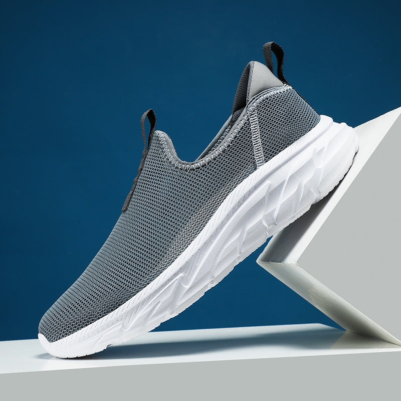 Dames lichte slip-on sneakers – Donkergrijs