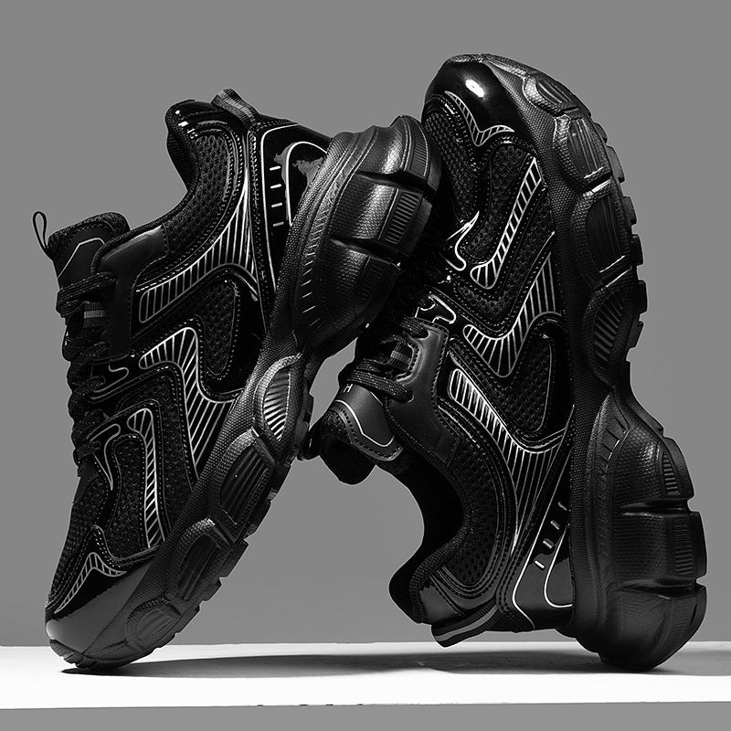 Dames technische sneakers met ademend bovenwerk – Zilver