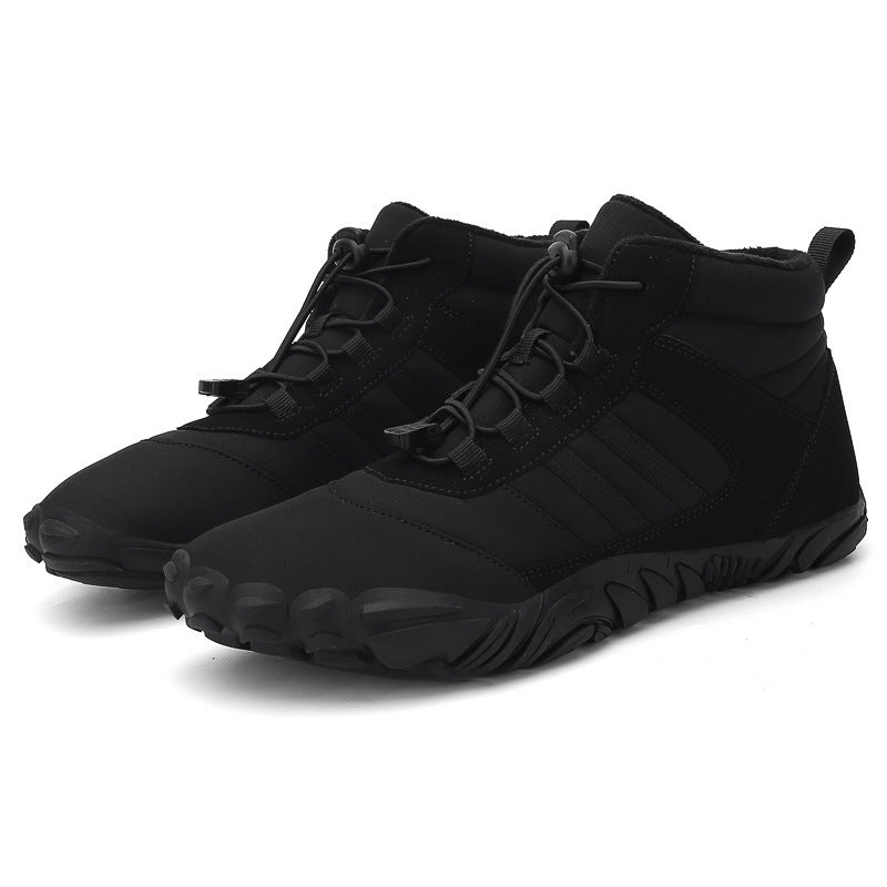 Dames sportieve wandelschoenen met dempende zool – Zwart