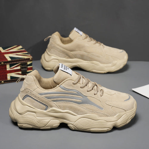 Dames comfortabele sportieve vrijetijdssneakers met dempende zool en ergonomisch ontwerp – Beige