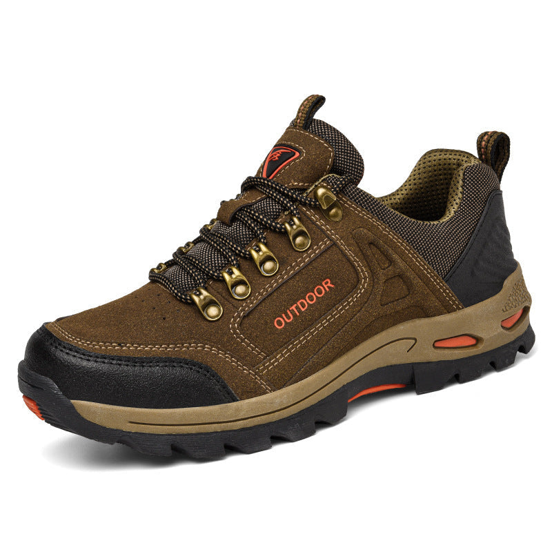 Dames robuuste outdoorsneakers met antislipzool – Khaki