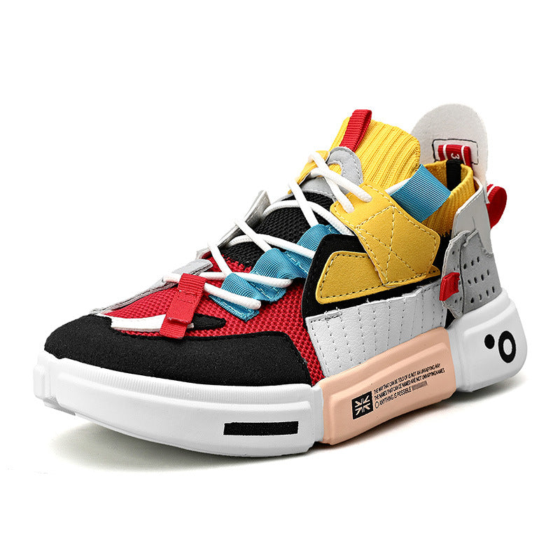 Dames sportieve hoge sneakers met ademend bovenwerk en stevig bovenwerk – Grijs