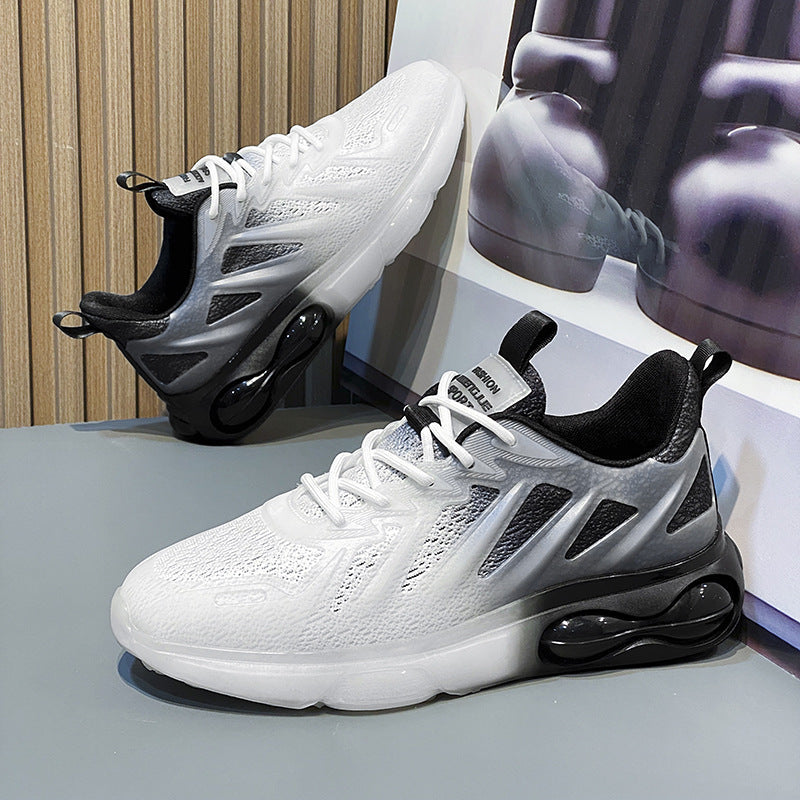 Dames hardloopschoenen met ademend mesh bovenwerk en dempende zool – Zwart en Wit – Wit