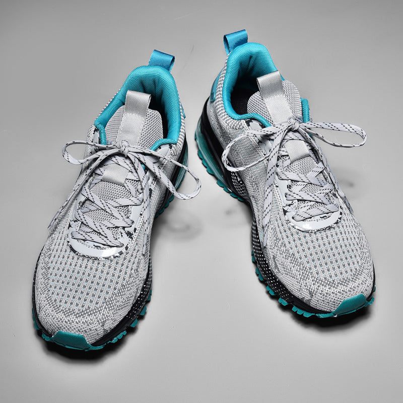 Dames comfortabele sneakers met luchtkussenzool – Grijs-groen