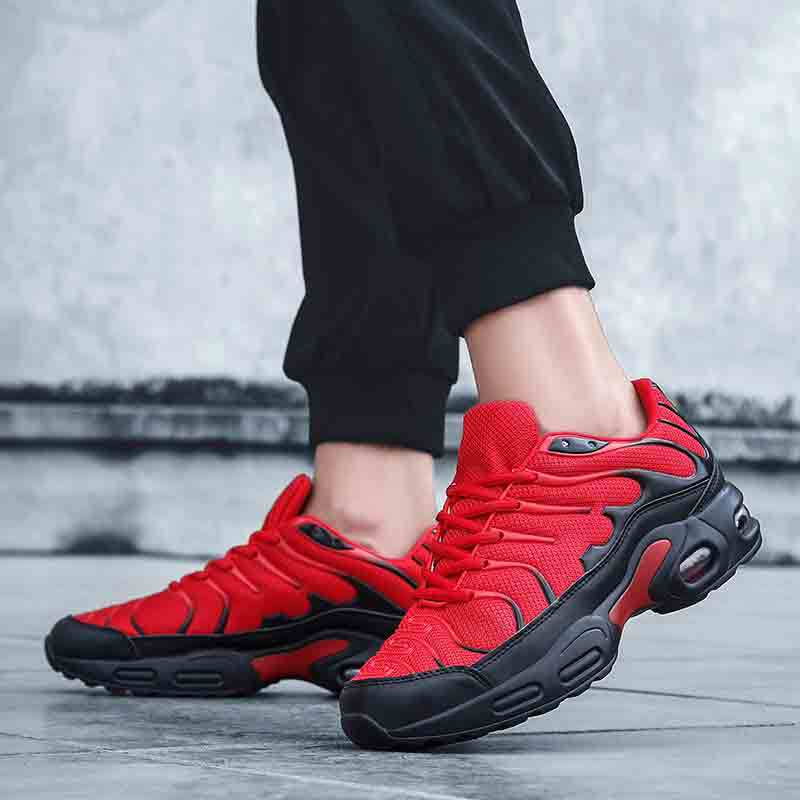 Dames sportieve sneakers met ademend bovenwerk en dempende zool – maten 39–47 – Zwart