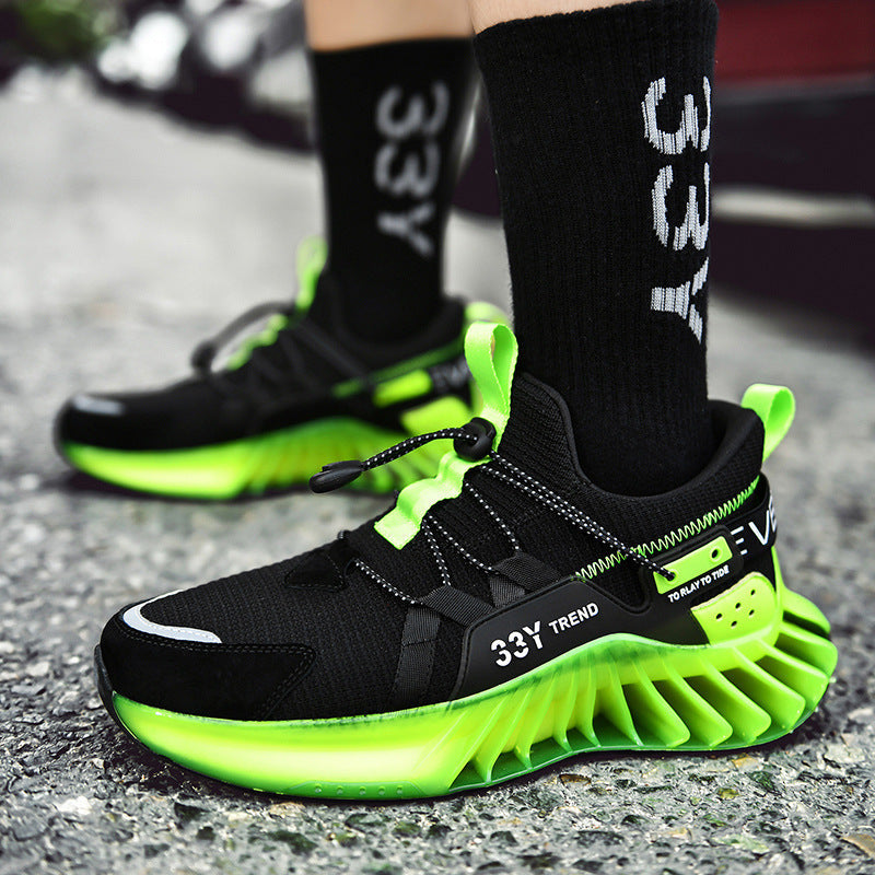 Dames performance sneakers met antislipzool en dempende zool – Mandarijnoranje