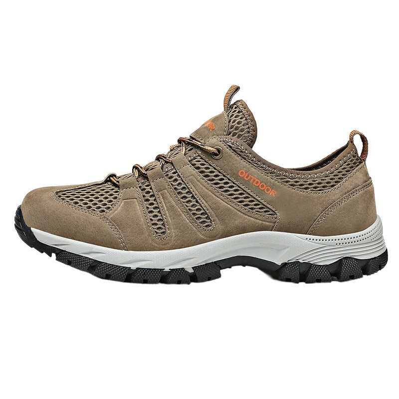 Dames outdoorsneakers met ademend mesh bovenwerk en ondersteunende zool – Zwart