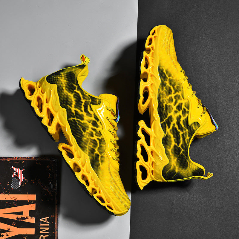 Dames sportieve hardloopschoenen met dempende zool – Rood