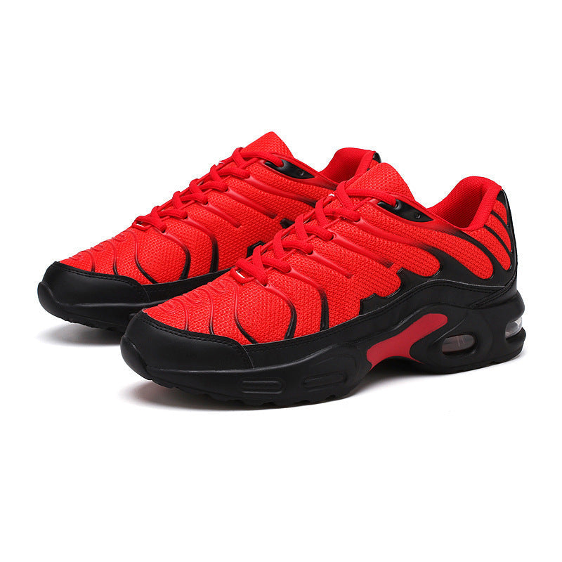 Dames sportieve sneakers met ademend bovenwerk en dempende zool – Zwart en Groen – Groen