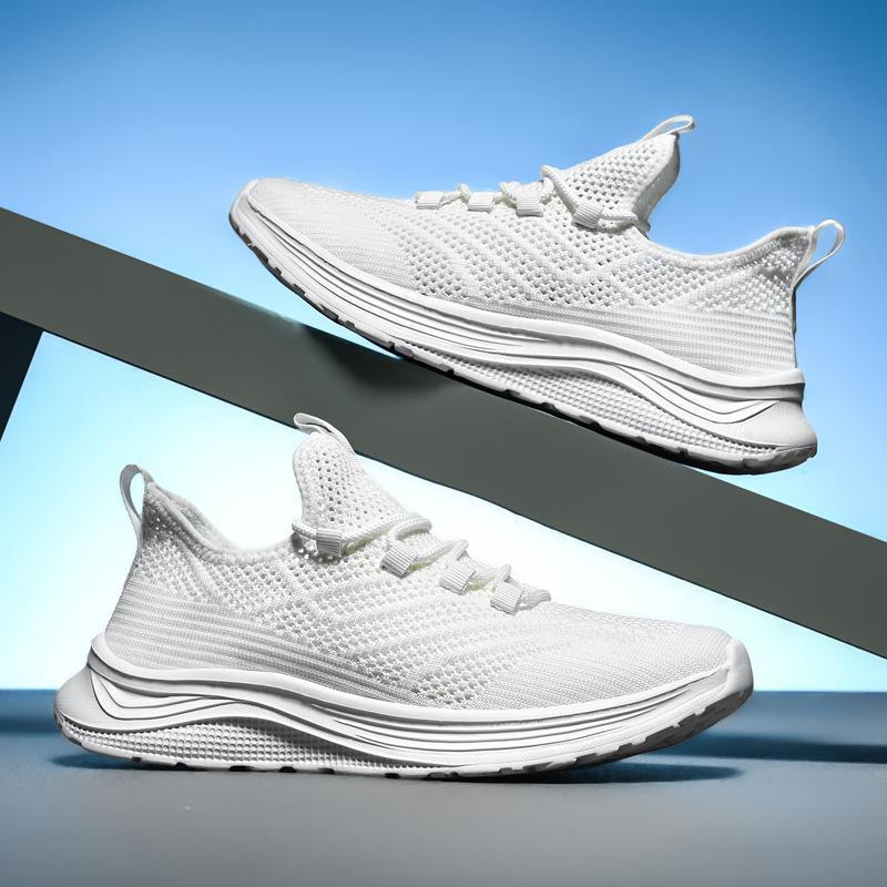 Dames lichte hardloopschoenen met ademend bovenwerk en dempende zool – Zwart en Wit – Zwart-wit
