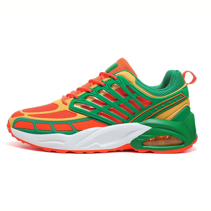 Dames performance sneakers met luchtkussenzool en ondersteunende zool – Oranje