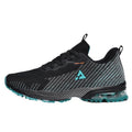 Dames sportieve sneakers met ademend mesh bovenwerk en dempende zool – Zwart-groen