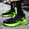Dames performance sneakers met antislipzool en dempende zool – Neongroen