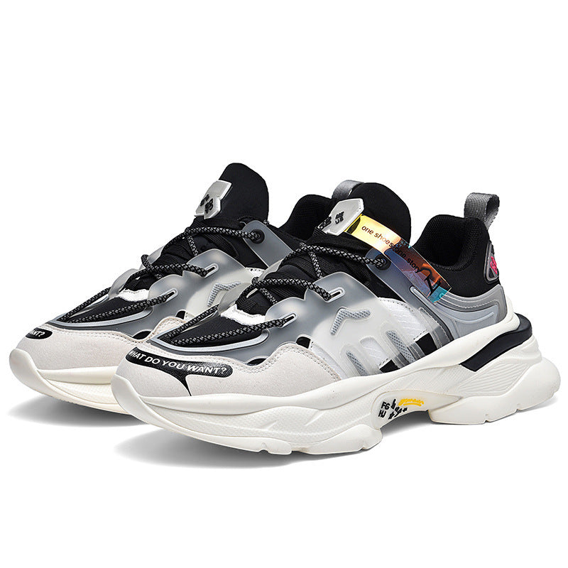 Dames modieuze sneakers met opvallend ontwerp – Rood