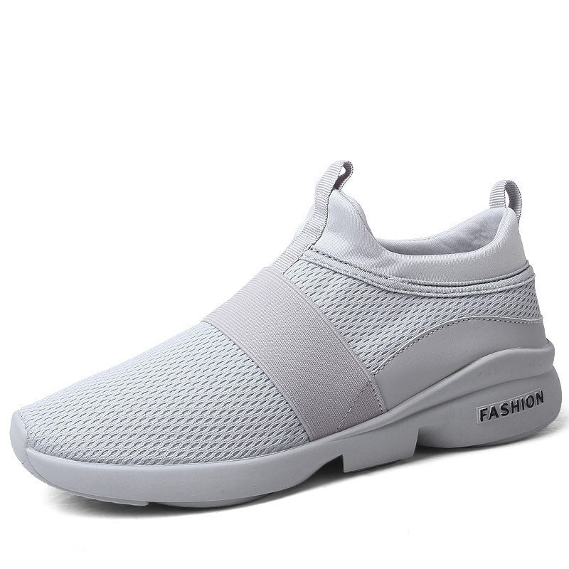 Dames lichte slip-on sneakers met ademend bovenwerk – Wit