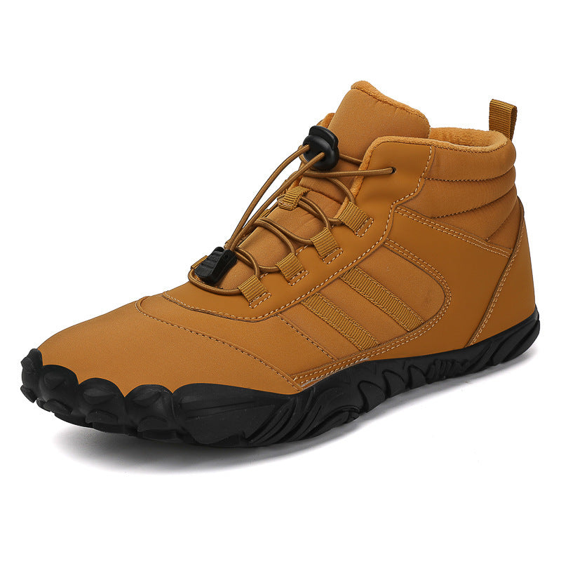 Dames sportieve wandelschoenen met dempende zool – Geel
