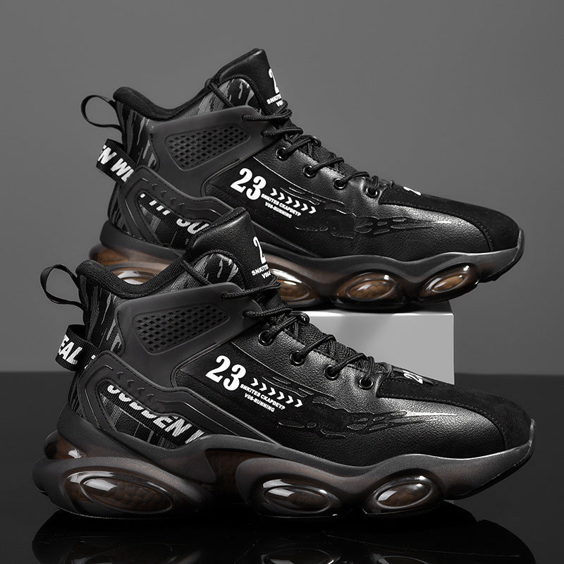 Dames stijlvolle sportsneakers met dempende zool – Zwart en Zwart-wit – Wit-zwart