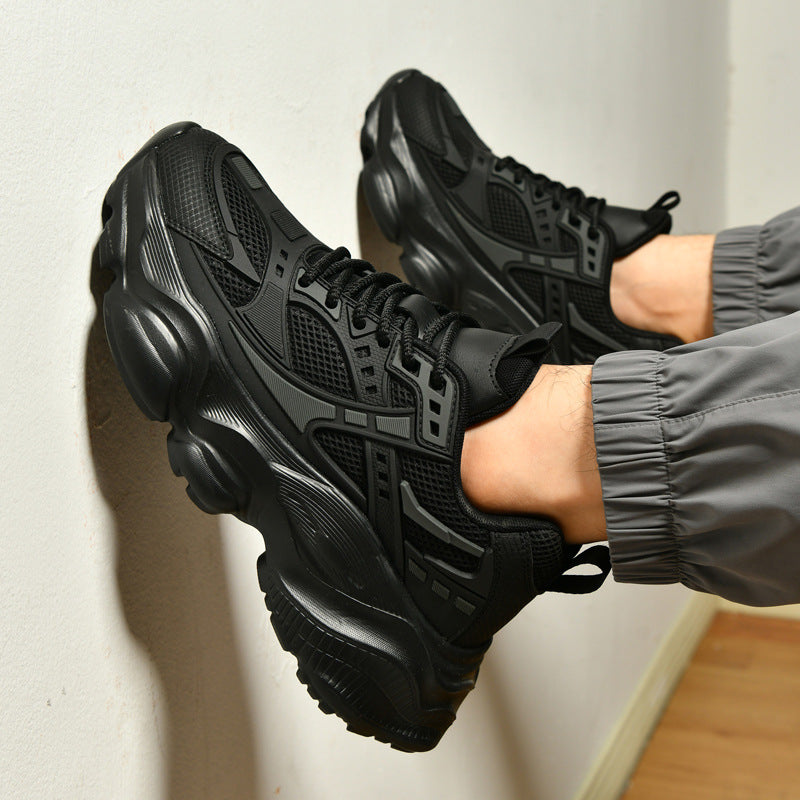 Dames sportieve sneakers met dempende zool en ergonomisch ontwerp – Zwart – Zwart