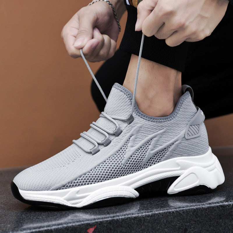 Dames sneakers met vetersluiting en elastische veters – Wit