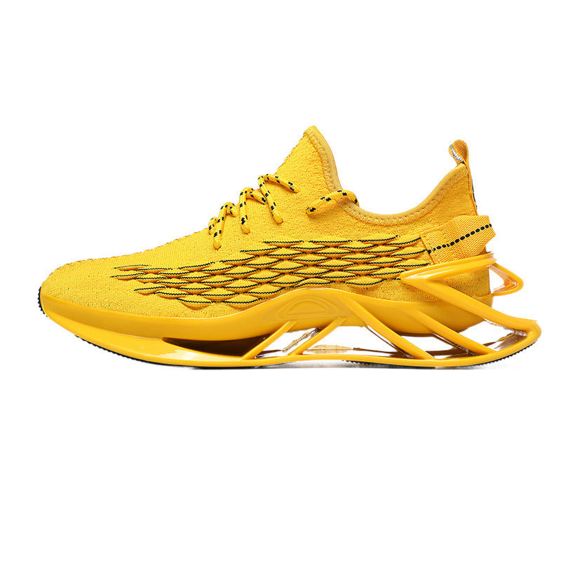 Dames performance fitnesssneakers met dempende zool – Grasgroen