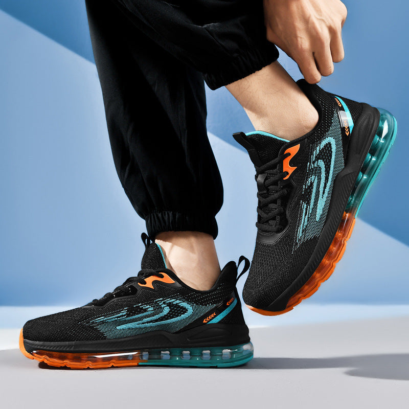 Dames performance sneakers met ademend mesh bovenwerk en dempende zool – Zwart-wit