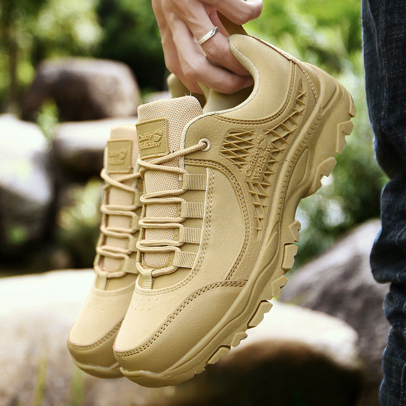 Dames wandelschoenen met antislipzool en ademend bovenwerk – Woestijncamouflage