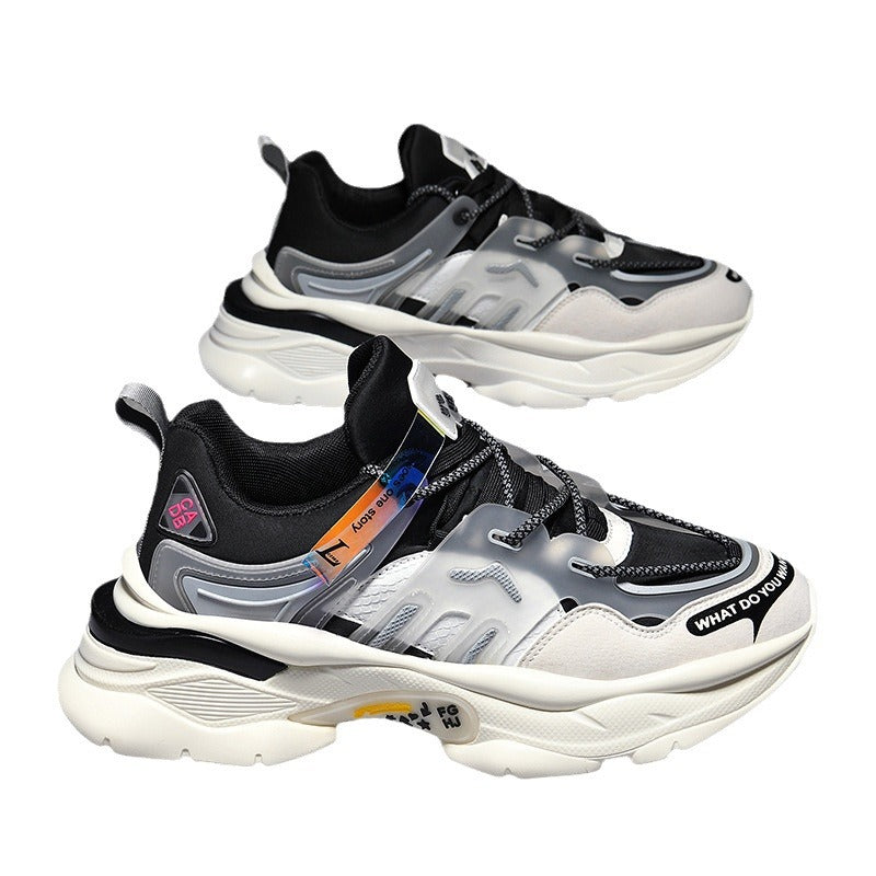 Dames technische sneakers met dempende zool en ergonomisch ontwerp – Zwart met rood