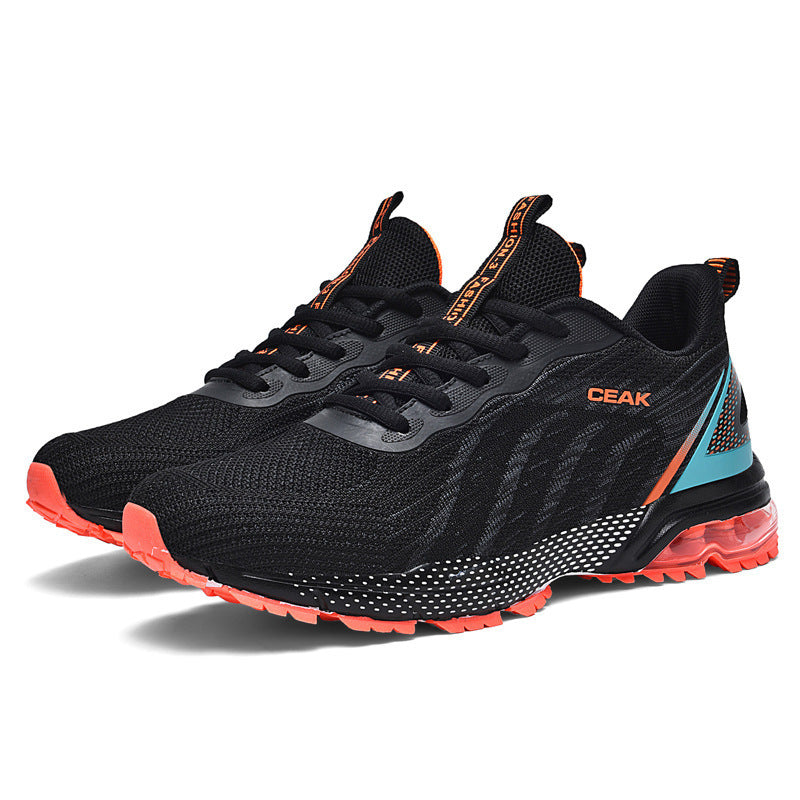 Dames comfortabele hardloopschoenen met dempende zool – Zwart