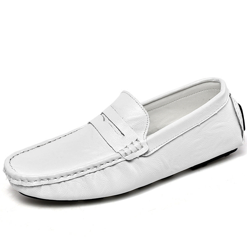 Dames stijlvolle mocassins met flexibele zool en leren bovenwerk – Bruin