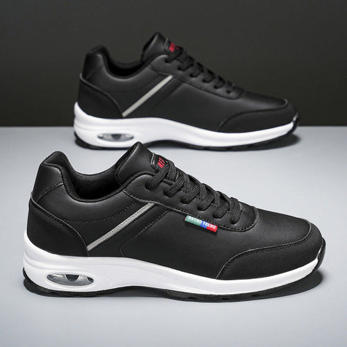 Dames comfortabele sneakers met dempende zool – Bruin en Zwart – Zwart