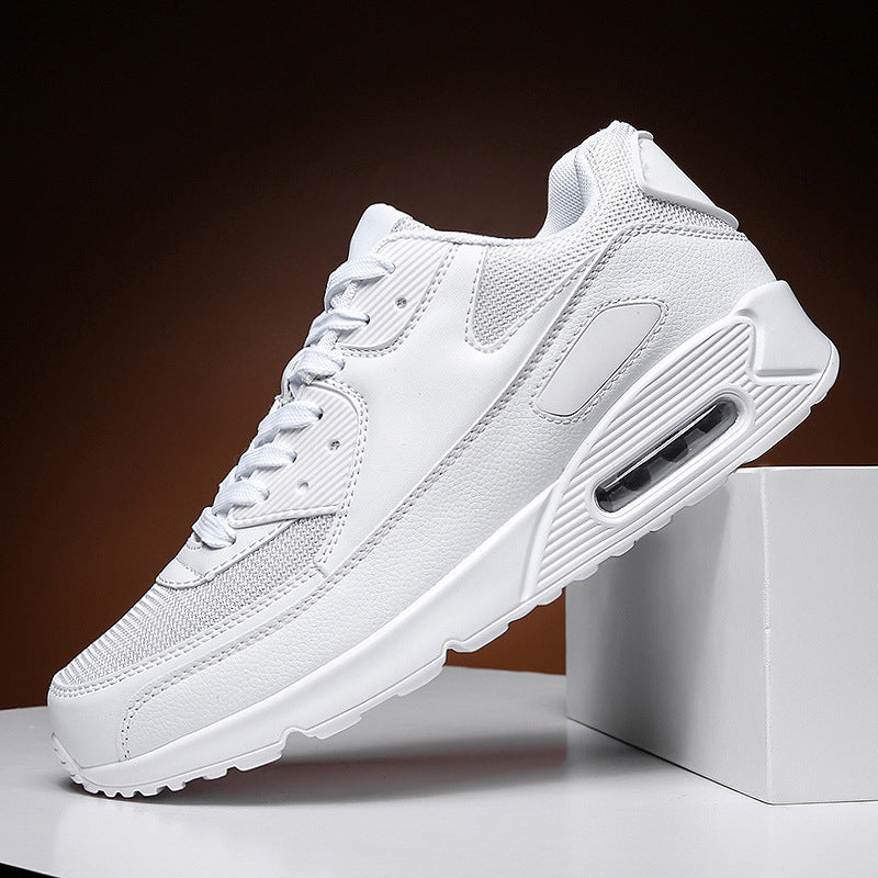 Dames stijlvolle sportsneakers met ademend mesh bovenwerk – Zwart-wit
