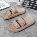 Dames comfortabele sandalen met gespsluiting – Khaki