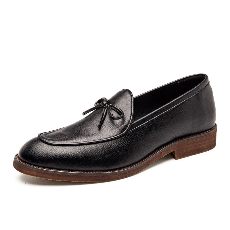 Dames mocassins met strikdetail – Bruin