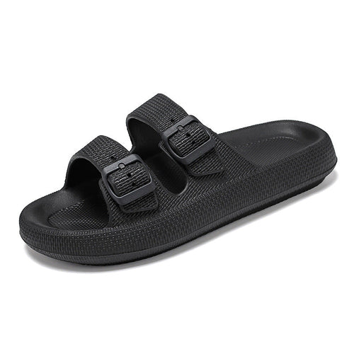 Dames comfortabele sandalen met gespsluiting – Roze