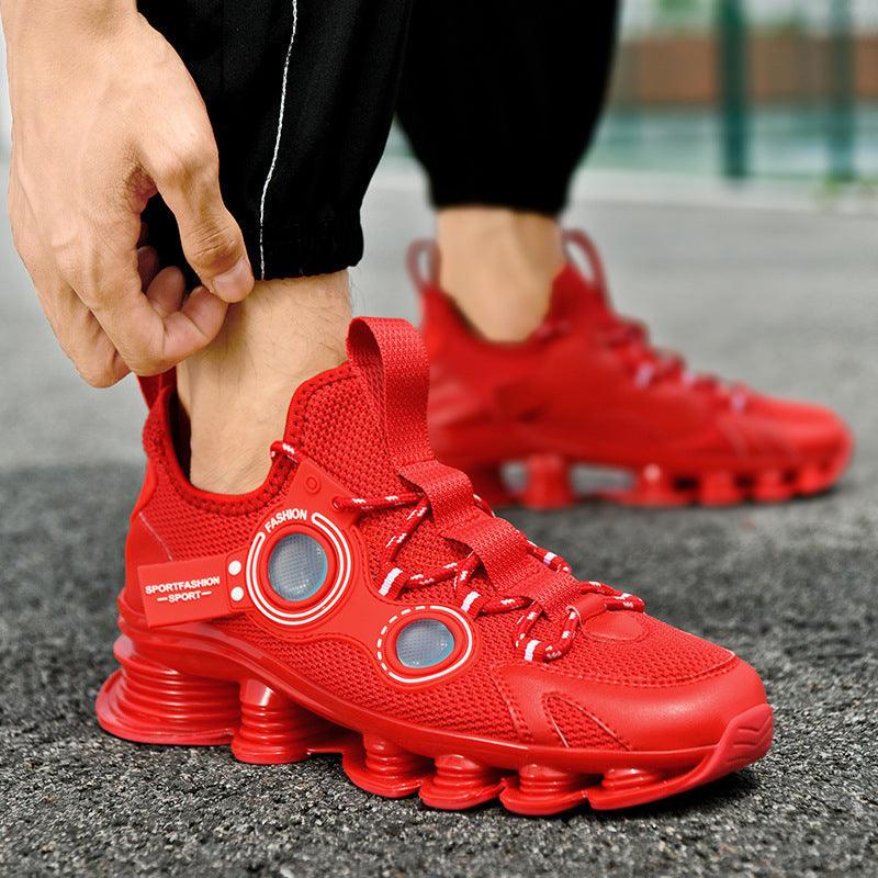 Dames lichte performance sneakers met dempende zool – Rood